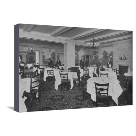 Breakfast Room, Roosevelt Hotel, New York City, 1924 Stretched Canvas Print Wall