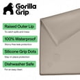 thumbnail image 2 of GORILLA GRIP Waterproof Silicone Under Sink Mat with Lip for Kitchen and Bathroom, 34 x 22 in, Beige, 2 of 9