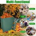 thumbnail image 4 of 1 Pack 72 Gallon Leaf Bag, AYAMAYA Reusable Heavy Duty Gardening Bag with Handle Waste Bag Perfect for Garden Lawn Yard, 4 of 9