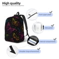 thumbnail image 5 of Daiia Butterfly Vintage Canvas Backpack for Men and Women ,Hiking Backpack,Travel Laptop Bag for School,Large Capacity Backpack, 5 of 8