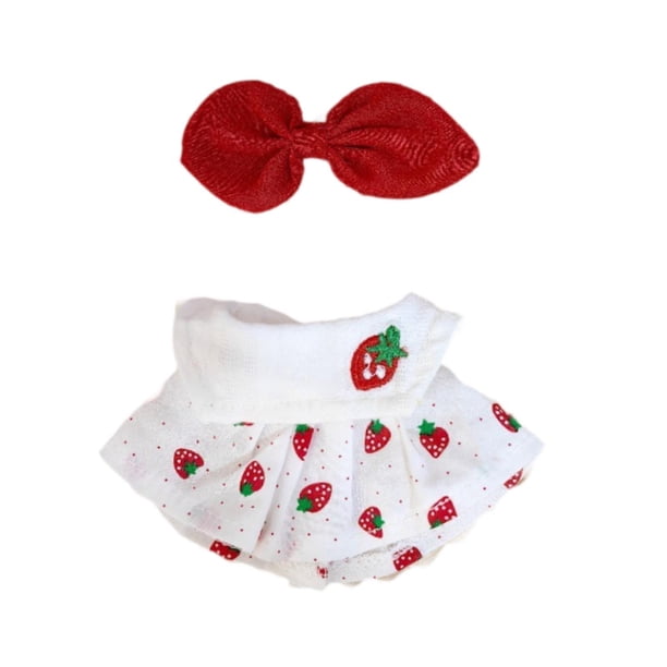 Ropa para muñecas de 17 cm, ropa para muñecas, ropa para muñecas, lindo vestido para muñecas para niños, colgante para muñecas 2 piezas