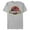 Silver, variant on Men's Jurassic Park T Rex Logo Graphic Tee Silver X Large