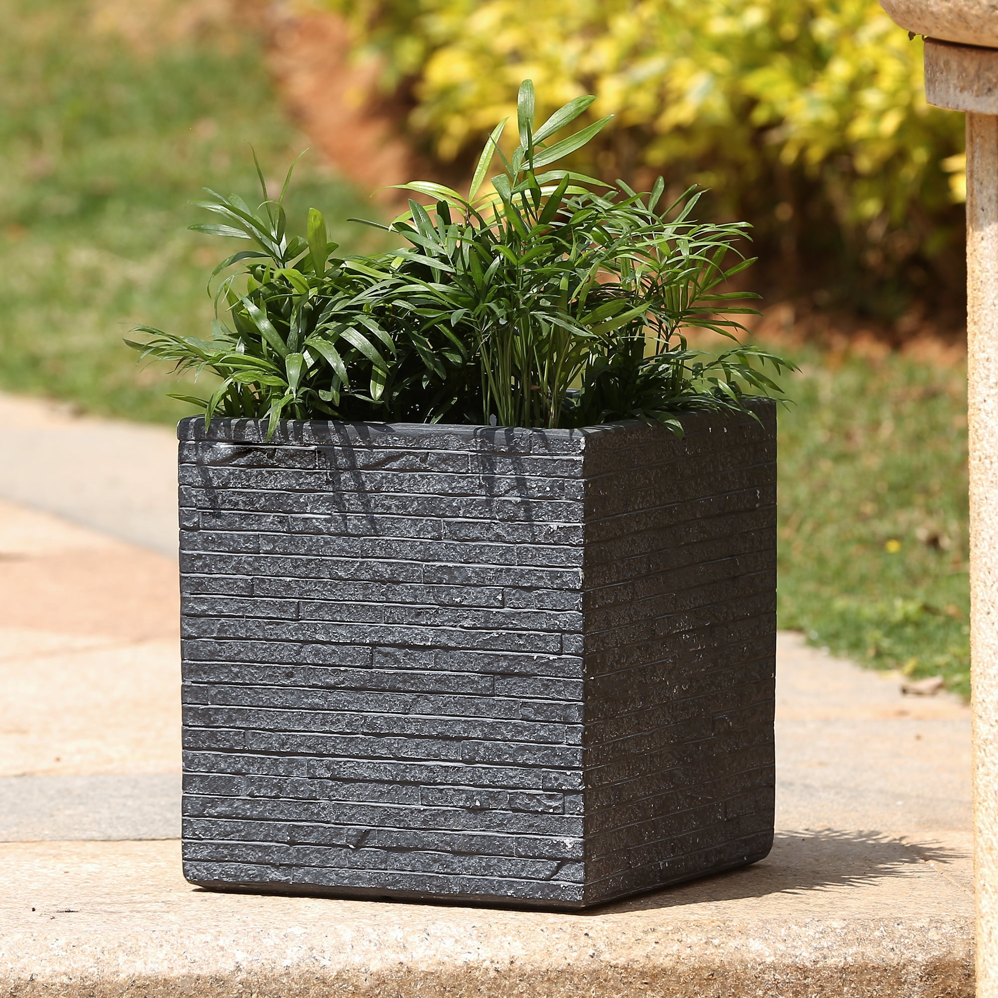 Stone Finish Square Planter Small