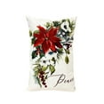 thumbnail image 5 of Peace Christmas Poinsettia Throw Pillow Cover| Peace Home Decor | Christmas Pillowcases | Christmas tree | Christmas Gifts | Room Decor, 5 of 7