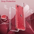 thumbnail image 6 of JETech Glitter Case for iPhone XR, 6.1-Inch, Bling Sparkle Shockproof Phone Bumper Cover, Cute Sparkly for Women and Girls (Clear), 6 of 7