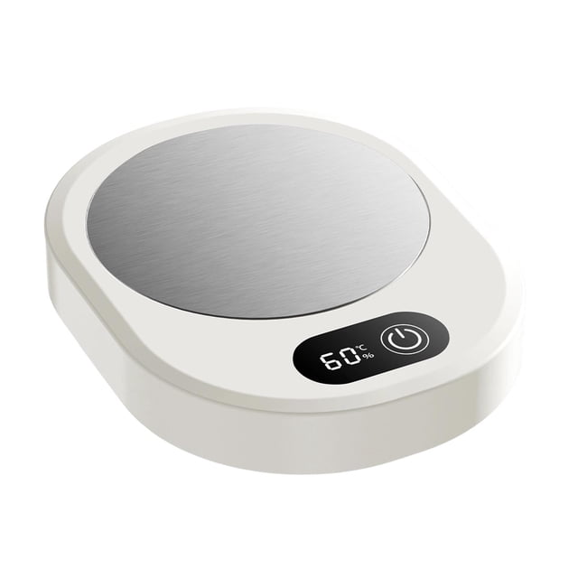 Calentador de tazas de café para café Calentador de bebidas eléctrico con pantalla digital inteligente con blanco