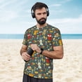 thumbnail image 4 of Wukai Cute Animal Forest Print Men's Short-Sleeved Mesh T-Shirt,Quick-Dry Short Sleeve Workout T-Shirt-3X-Large, 4 of 8