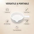 thumbnail image 3 of Dip Bowls, Ceramic Soy Sauce Dish, White Dipping Sauce Bowls Small Dishes Serving for Tomato Sauce, Soy, BBQ Party Supplies, 3 of 9