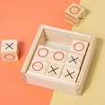 thumbnail image 6 of Kokiya Wooden Decorative Pieces Tic TAC Toe Game for Adults Families Outdoor Indoor 11.1cmx11.1cmx4cm, 6 of 8