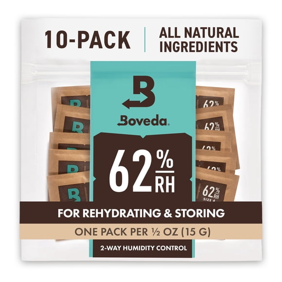 Boveda 62% Two-Way Humidity Control Packs For Storing ½ oz â?? Size 4 â??