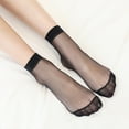 thumbnail image 3 of BRIGHTFUFU 30 pares de calcetines tobilleros transpirables de verano, calcetines cortos elásticos para mujer y niña (gris, negro y beige claro por cada 10 pares), 3 of 7