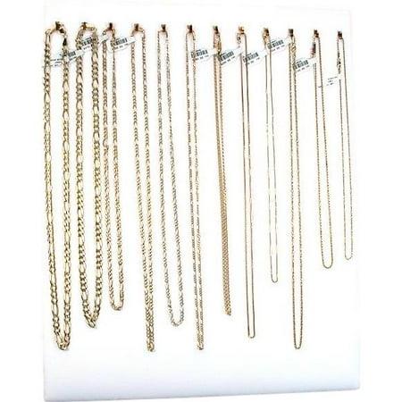 Easel Chain Necklace - 12 Hook White Chain Necklace Display Jewelry Easel New