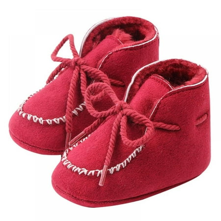 

Xinhuaya Winter Baby Boys Girls Cotton Warm Casual Snow Boots Soft Sole Shoes 0-12 Months
