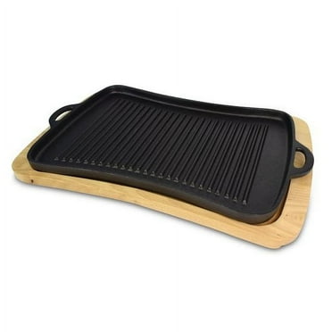 Jim Beam Cast Iron Fajita Pan Griddle