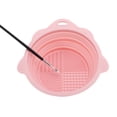 thumbnail image 3 of Unique Bargains 1 Pc Portable Foldable Makeup Brush Cleaner Pink, 3 of 6