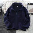 thumbnail image 2 of Chbgutlmr Baby Boy Girl Clothes Kids Long Sleeve Solid Color Zipper Jacket Warm Casual Lightfleece Outwear, 2 of 3