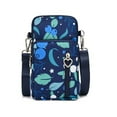 thumbnail image 1 of Factory Direct Crossbody Mobile Phone Bag Vertical Fabric Mini Small Bag Wrist Arm Mobile Phone Bag Three-Layer Coin Wallet, 1 of 7