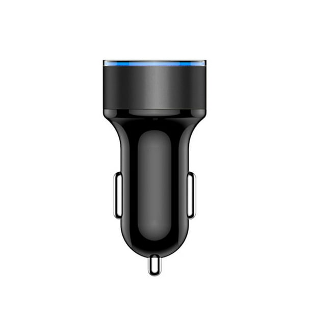 Sidaley de pantalla de dígitos para teléfono móvil de coche, medidor de voltaje, adaptador de carga USB portátil para accesorios de enchufe Teléfono y Comunicación Negro