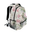 thumbnail image 5 of School Backpack Lightweight Multipocket College High Middle Student Bag 15L Pink Roses Climbing on Wall, 5 of 9