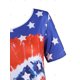 thumbnail image 3 of Estrellas espiral del teñido anudado de impresión de tamaño asimétrico más la camiseta Rosegal Camisetas tallas grandes, 3 of 5