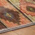 thumbnail image 5 of Addison Rugs Dream Shag Premium Machine Washable Transitional Aztec Paprika Rectangle Rug, 5' x 7'6", 5 of 8