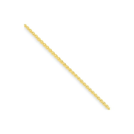Roy Rose Jewelry 10K Yellow Gold YG 1mm Spiga Chain Bracelet ~ Length 7'' inches