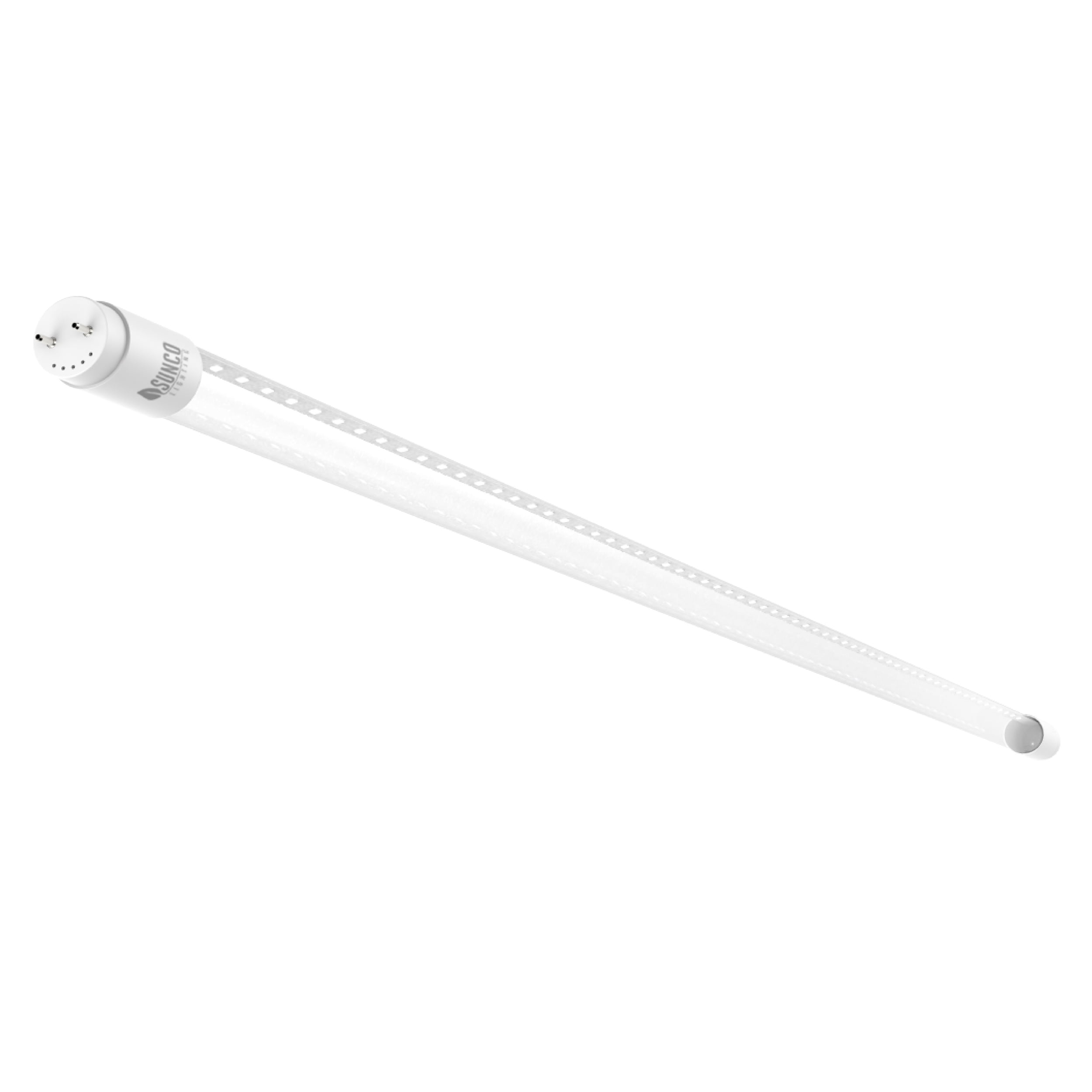 Sunco Lighting 4FT T8 LED Tube, 18W=40W, Fluorescent, Clear Cover