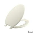 thumbnail image 2 of KOHLER K-4694-0 Ridgewood Molded-Wood with Color-Matched Plastic Hinges Elongated Toilet Seat, White, 2 of 2