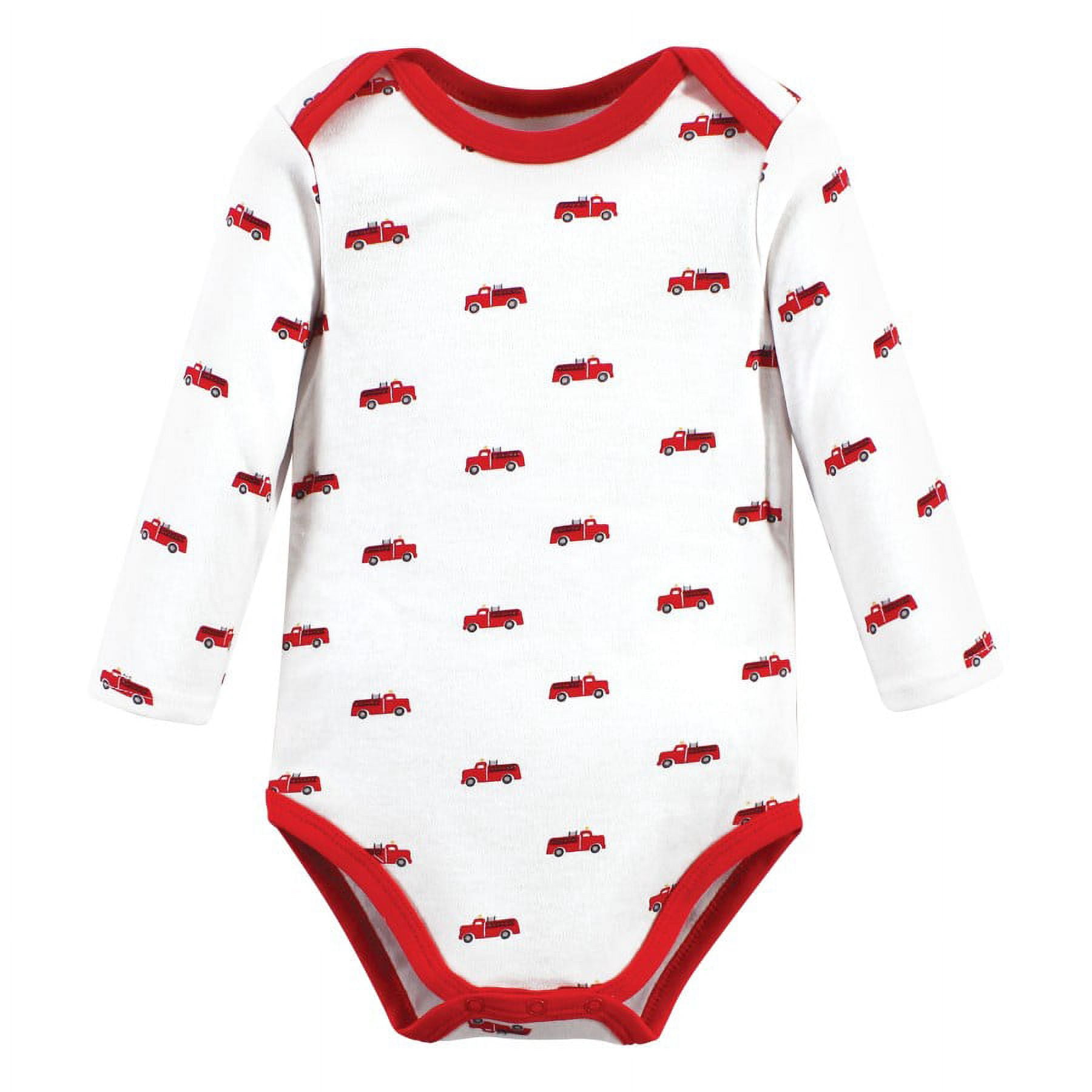 Hudson Baby Cotton Long-Sleeve Bodysuits, 3- Pack, Newborn- 24 Months