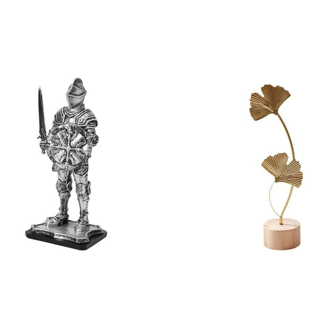 Estatua De Hoja De Caballero Vintage, Escultura Creativa De Mesa, Figura Abstracta, Regalo Nórdico De Inauguración De La Casa Para La Entrada, Estantería, Escritorio De Oficina, Fiesta En