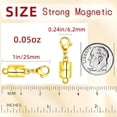 thumbnail image 3 of Monebena Magnetic Necklace Clasps with Lobster Clasp,14K Gold and Silver Magnetic Jewelry Clasps for Necklaces Extender Magnetic Clasp Bracelet Closures, 3 of 7