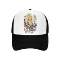 thumbnail image 4 of Dolly In Loving Memory Trucker Hat, 1946‑2026 Portrait Quote Graphic Adjustable Baseball Cap for Country Music Fans One Size, 4 of 4