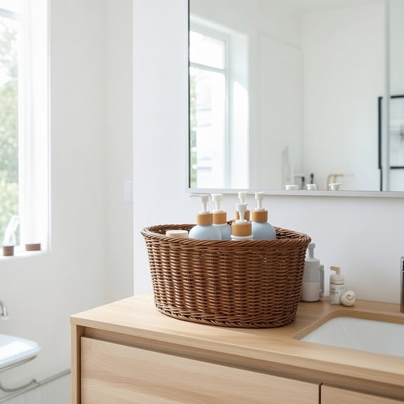 ETEREAUTY Stable Triangular Corner Basket for Wardrobe Kitchen and Bathroom Storage