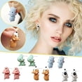 thumbnail image 2 of CH1695-Black y blanco perro moda pendientes animales creativos aleación personalizada dibujos animados estilo lindo Corgi pendientes para mujer ANGGREK Otros, 2 of 8