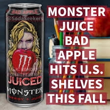 Monster Energy Juice Bad Apple, 16 Oz Can -24 Pack