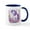 White/Navy Inside, variant on CafePress - Adorable Floral Unicorn - 11 oz Ceramic Mug - Novelty Coffee Tea Cup