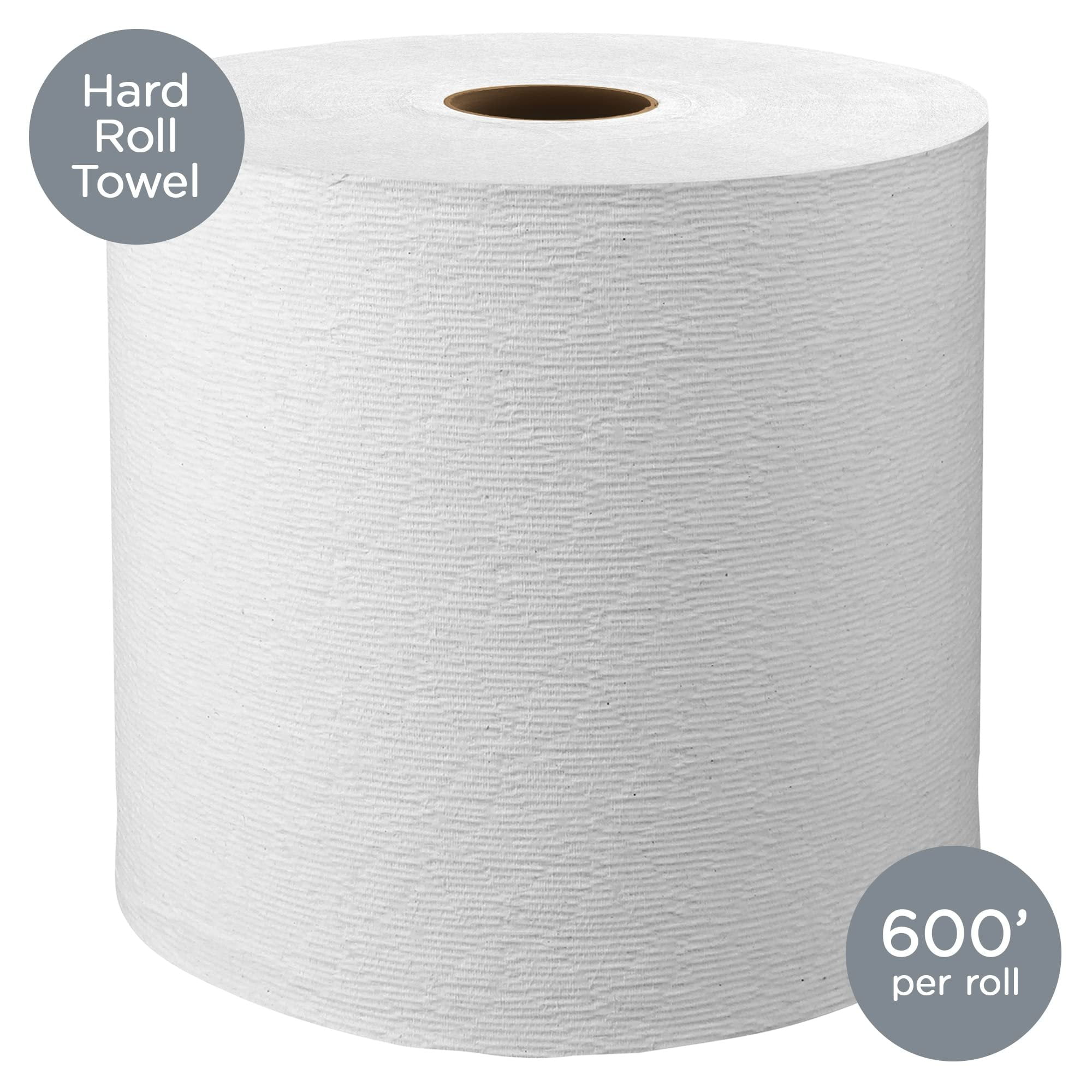 Kimberly-Clark Kleenex Hard Roll Paper Towels - Premium Absorbency, 6 Rolls, White