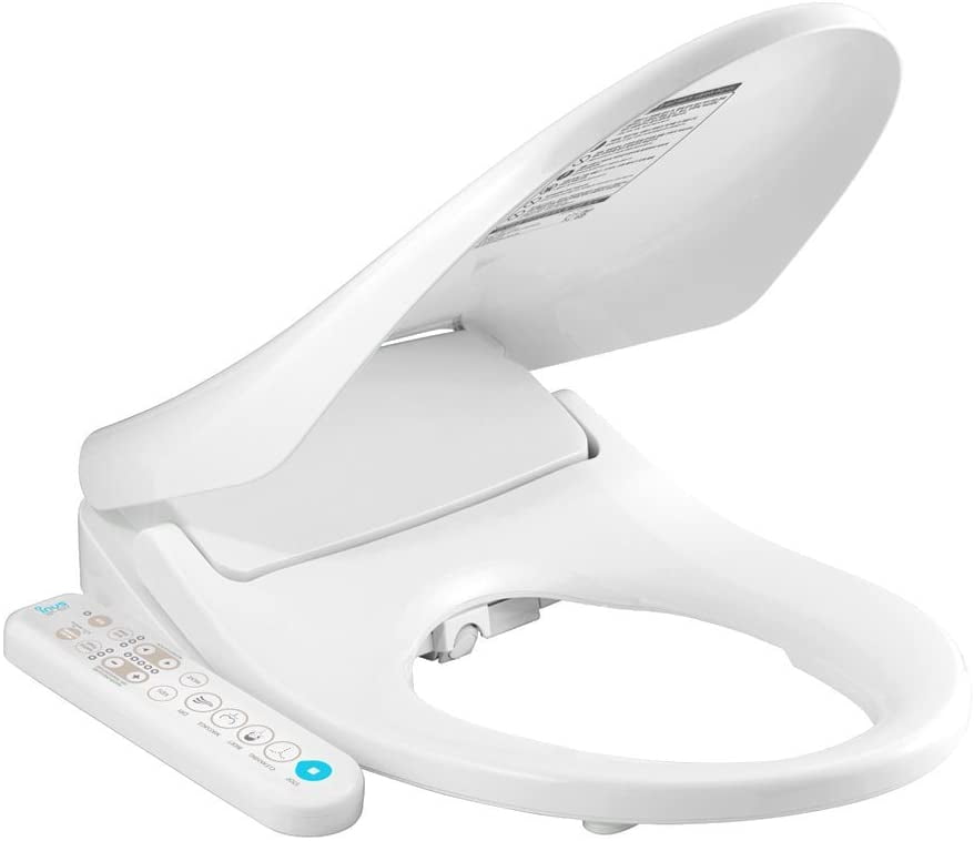 Inus Warm Air Dryer Heated Bidet Toilet Seat, Elongated SelfCleaning