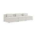 thumbnail image 3 of Meridian Furniture Cube Cream Durable Linen Modular Sofa, 3 of 7