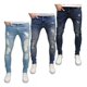 thumbnail image 1 of Lote De 3 Jeans Corte Skinny Moda Urbana Trap Envió Gratis, 1 of 8
