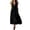 Black, variant on Tqcoqu Women's Twist Front Tiered Maxi Dress with Pockets,Sleeveless V-Neck Flowy Sundress for Vacation Beach,Black Women's S-XXL