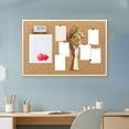 thumbnail image 4 of PONPRNGY Hanging Photo Display Board Photo Wall Decor office Cork Board Message Board for Home Decor Or office, 4 of 6