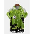thumbnail image 1 of FUNIER Men Hawaiian Shirts Football Sport Printed Casual Shortsleeve Button-Down Hawaiian Shirts Casual Shirt Gift for Men, 1 of 5