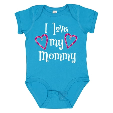 

Inktastic I Love My Mommy- Hearts Gift Baby Boy or Baby Girl Bodysuit