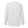 thumbnail image 3 of ZZHZGZ Fourth of July Mens V Neck Shirts Mens Summer Linen Shirt Long Sleeve T Shirt Button Casual Beach Shirt Fourth of July Slim White Dress Shirt for Men Xl, 3 of 4
