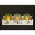 thumbnail image 4 of Dawhud Direct Home Sweet Home 3 Glass Candle Holder Set, LED Tealights and Decorative Tray, 4 of 4