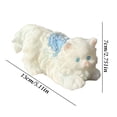 thumbnail image 3 of romoty Long-Haired Kitten Silicone Stress Relief Toys, 5.11" x 2.75" x 2.75" Soft Squishy for Anxiety Relief, Desktop Fidget & Cat Lover Gift, 3 of 7