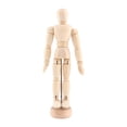 thumbnail image 3 of Rdeghly Modèle de Mannequin Humain en Bois de 4,5 Pouces avec Support pour Exposition de Table, 3 of 8