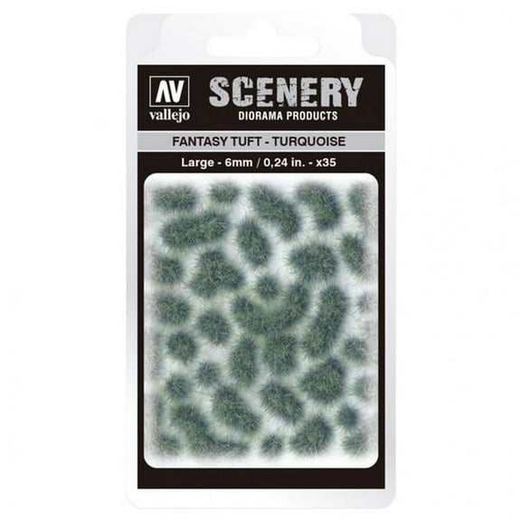 Acrylicos Vallejo VJPSC432 Fantasy Tuft Turquoise Large Scenery