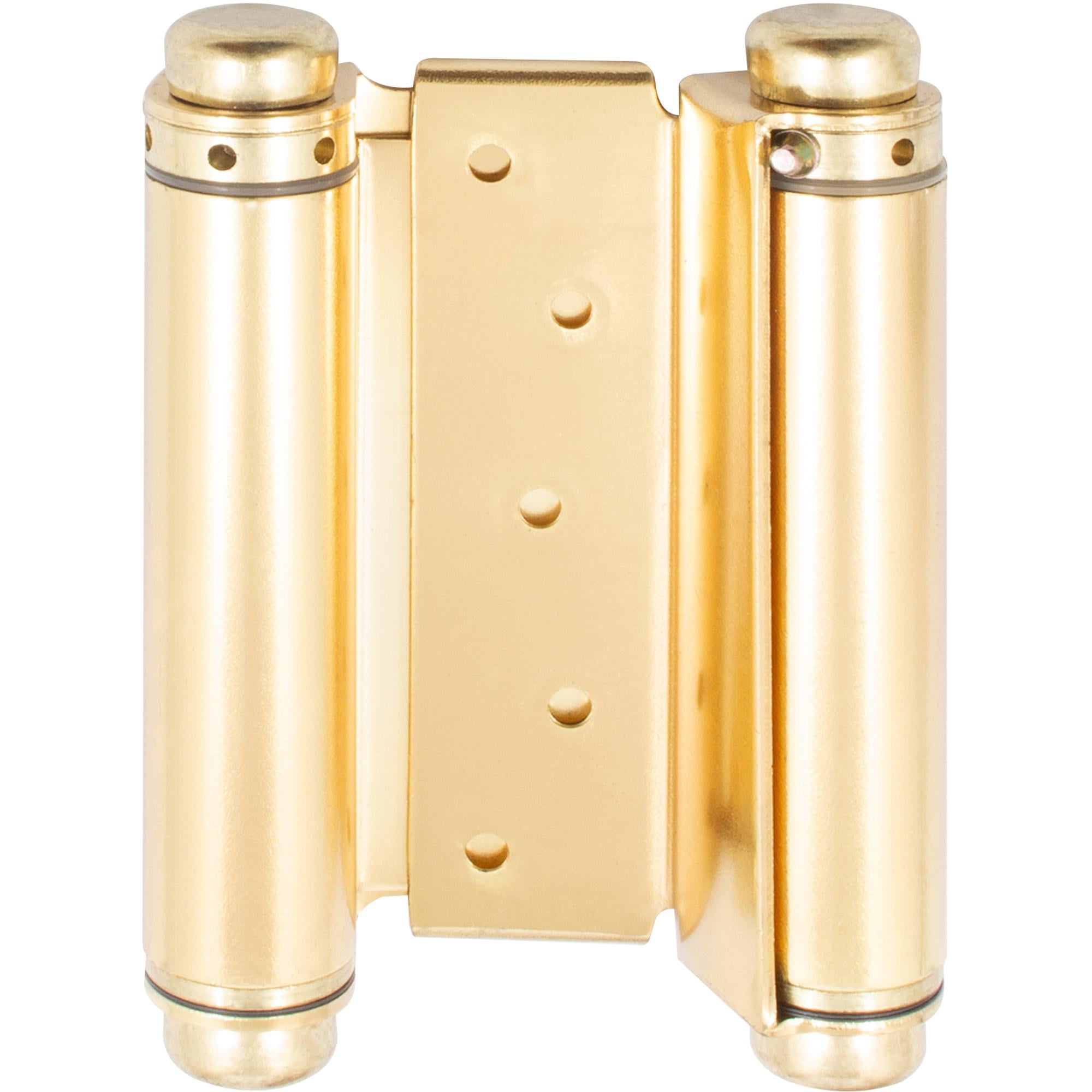 Heavy-Duty Double Acting Spring Hinge, 5 Inches, Fits Doors 1-1/8 to 1-3/8  Thick, 1-Pack, Polished Brass by Stone Harbor Hardware 